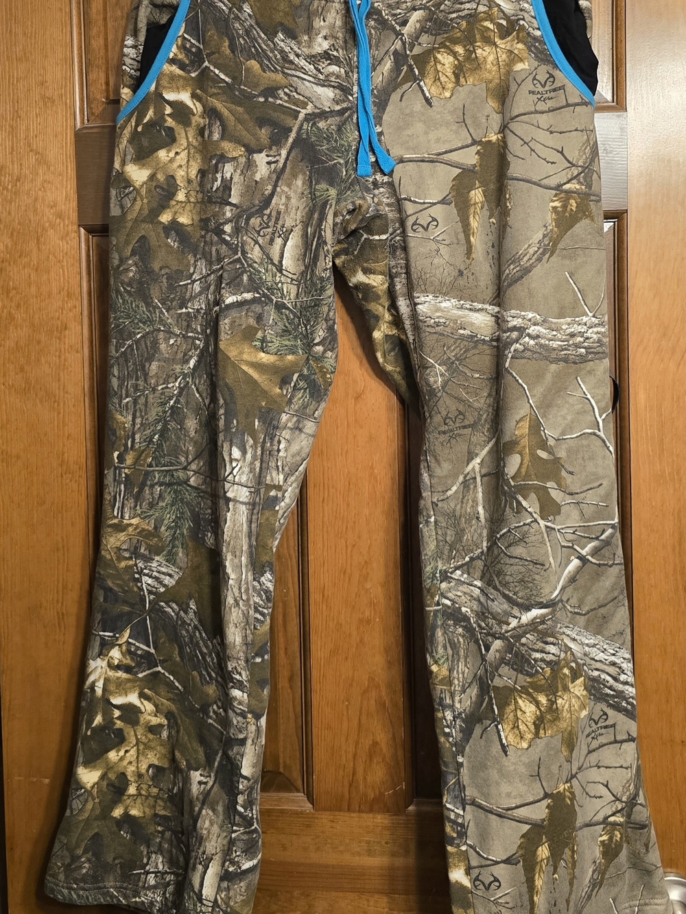 Realtree Camo Pants with Bright Blue Accents